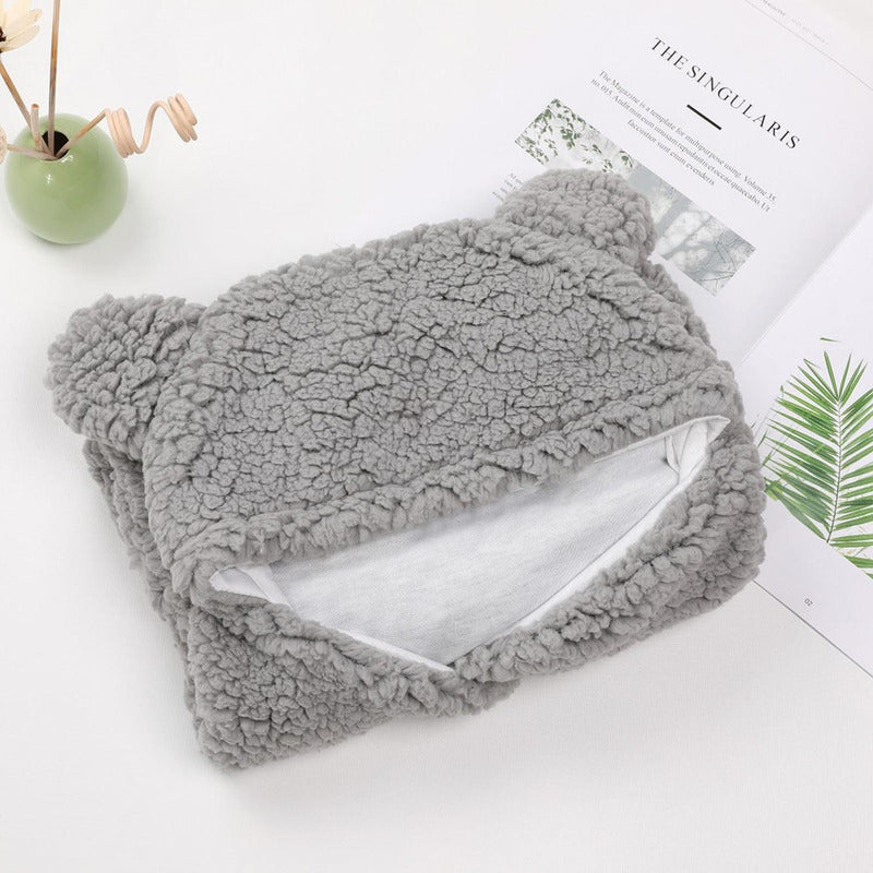 Osito De Corderito Bebe Body Enterito Sin Brazos - Norplat Gris M: 1 A 3 Meses Lisa