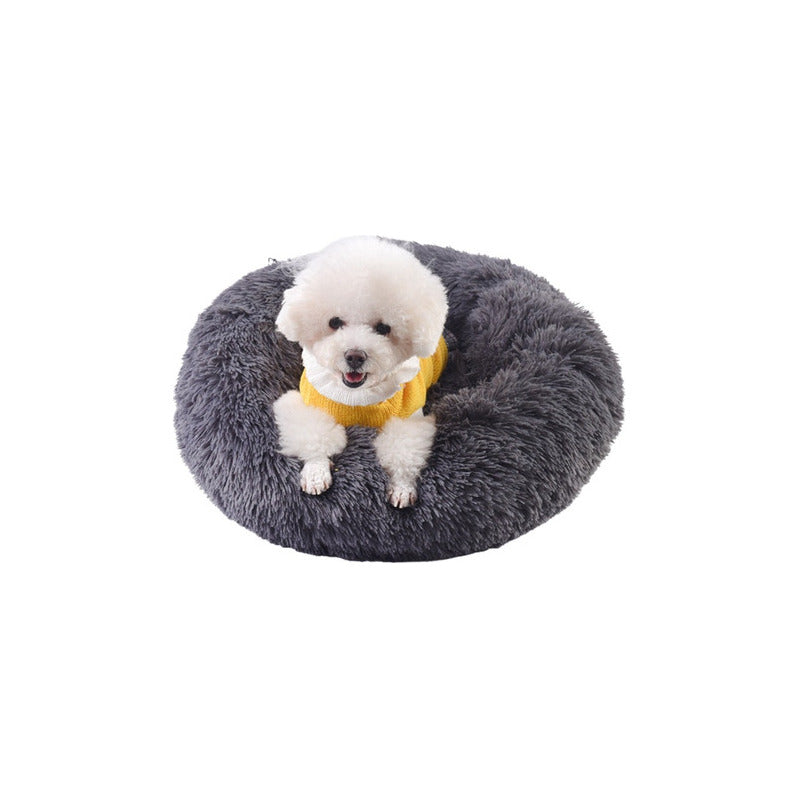 Cama Mascotas Antiestrés Peluda Perros Gatos 50 Cm - Norplat