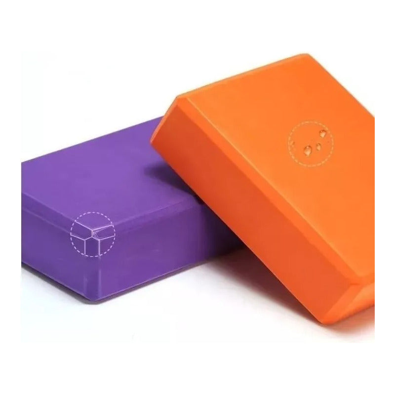 Fitness Yoga Ladrillo Goma Eva Bloque Pilates Deporte 180g