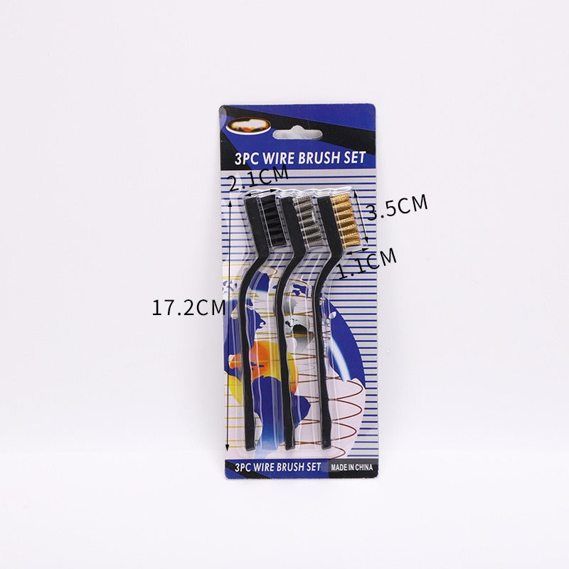 Set 3 Cepillos Limpieza Accesorios Hogar Oxido Auto