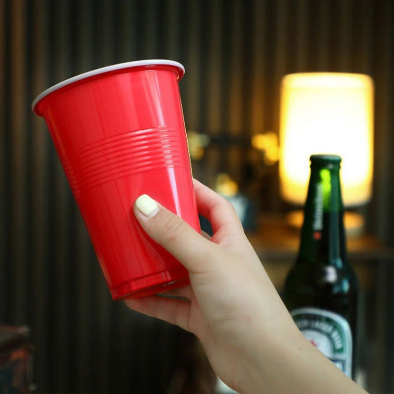 100 Vasos Plásticos Pp 16 Oz / 500 Cc Ml Para Fiesta - Cukin