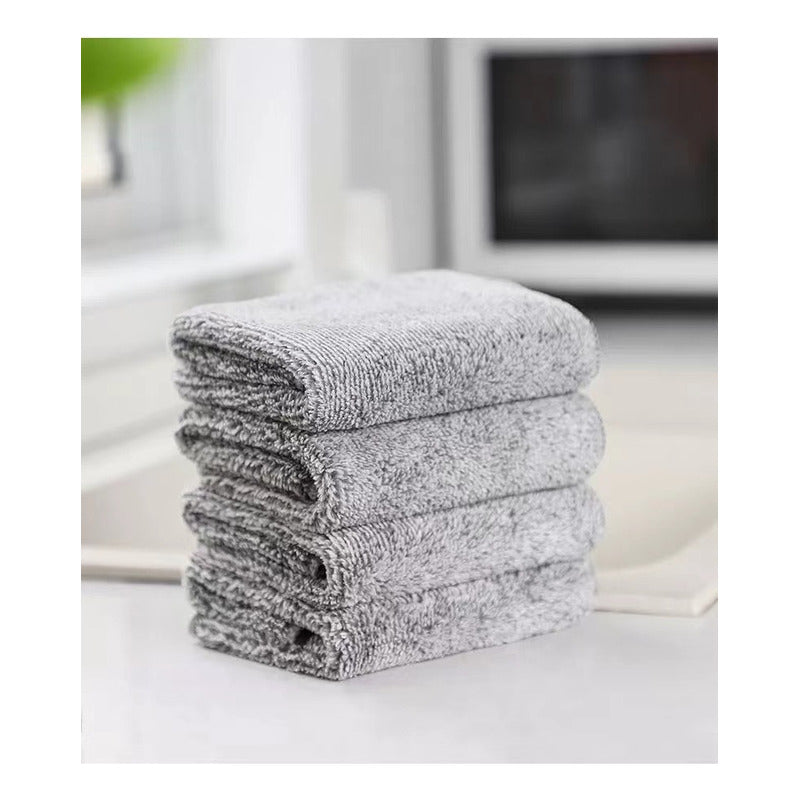 Set 12 Paños De Cocina Docena Fibra Carbon Ecológico Norplat
