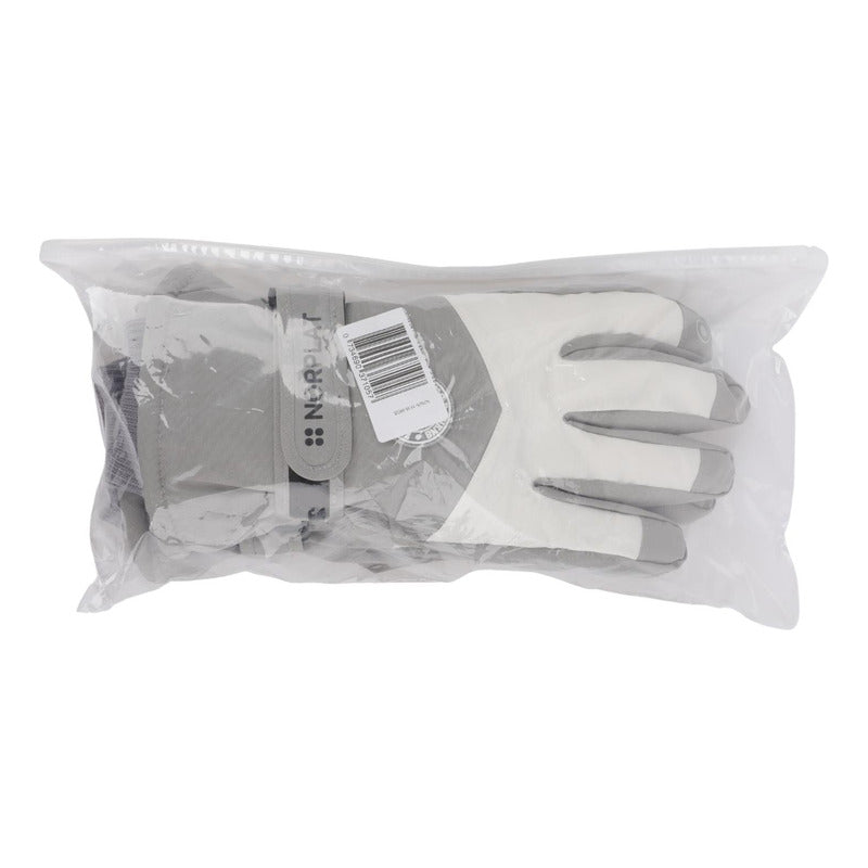 Guantes Térmicos Invierno Ski Nieve Pantalla Táctil Norplat Gris Claro - M