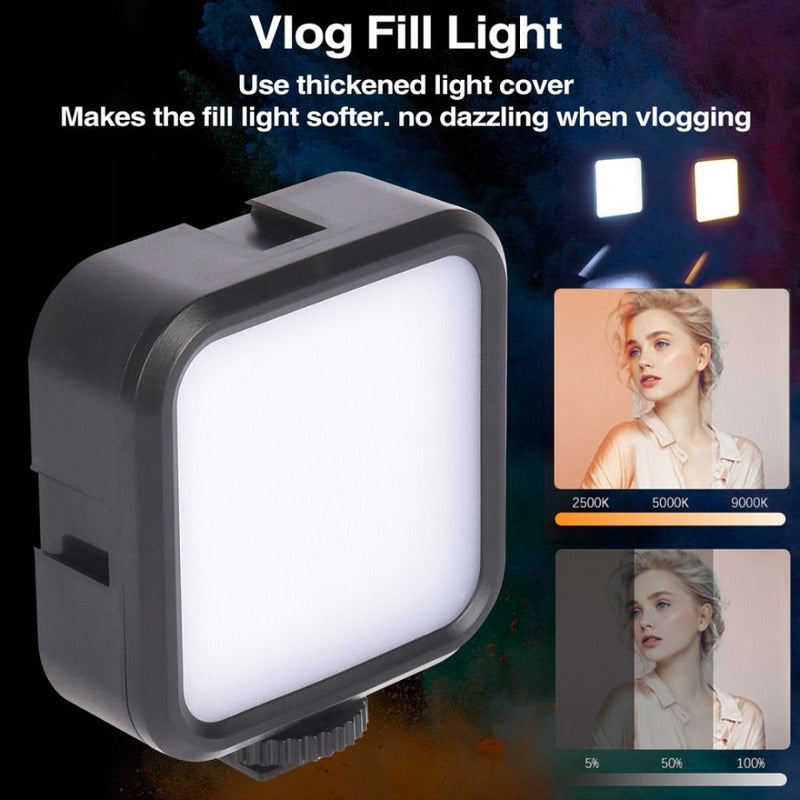 Foco Led Norplat Para Cámara Celular 3000-5500°k 1.2ah 800lm
