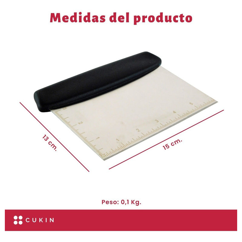Scraper Para Masa Metálica Con Regla - Cukin