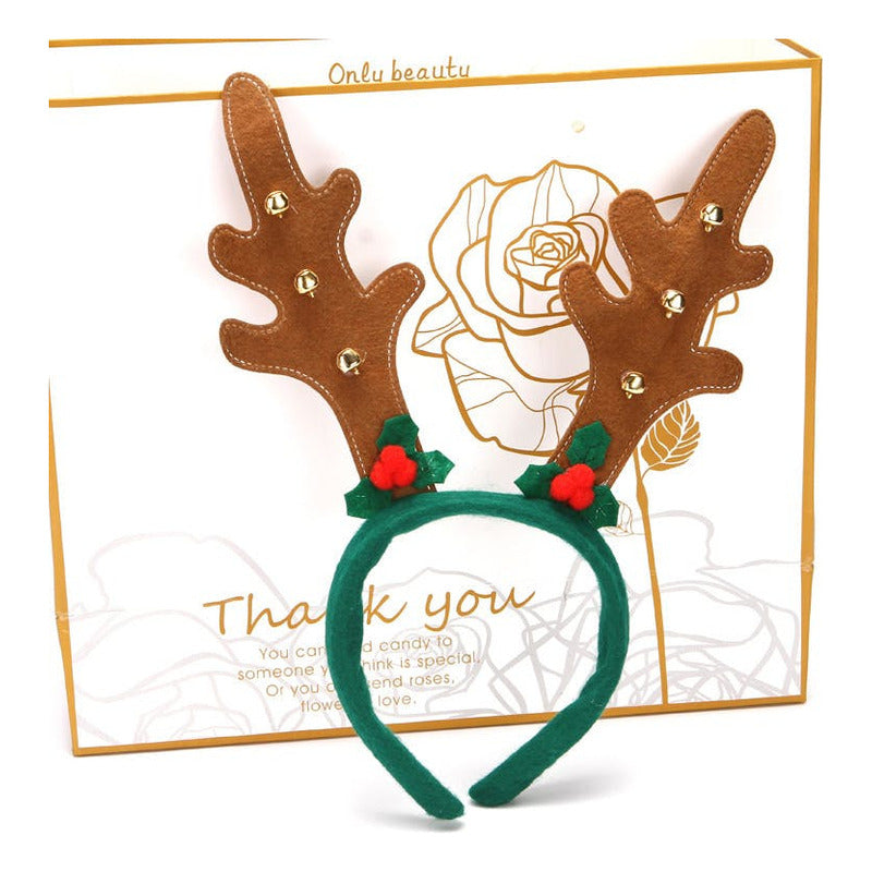 Pack 6 Cintillo Reno Navidad Orejas Cotillón Tiara - Norplat