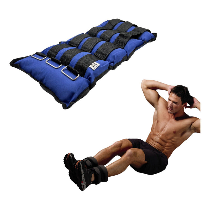 Set 2 Pesas Tobilleras Muñequeras 5 Kg C/u (10kg) - Norplat