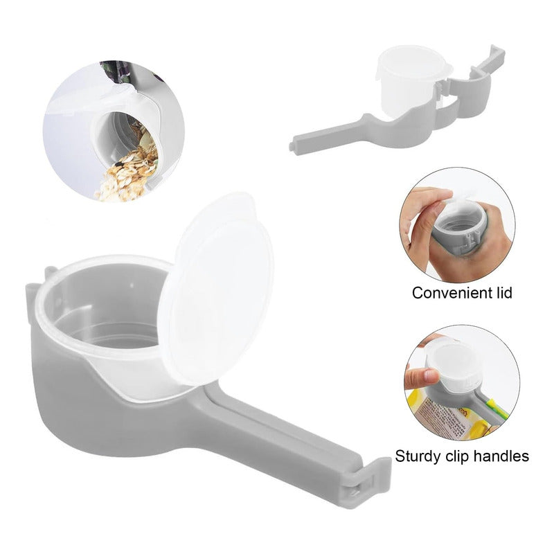 Pack 4 Clips Sella Bolsas Alimentos Con Tapas - Norplat