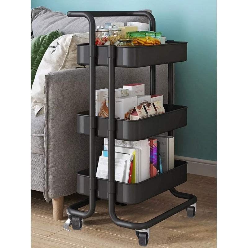 Carro Organizador Mueble Estante De Almacenamiento 3 Niveles