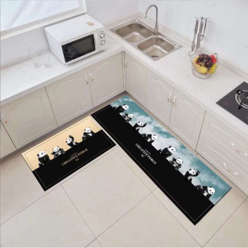 2 Alfombras Cocina Piso Entrada Baño Antideslizante Norplat