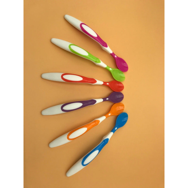 Pack 6 Cucharas Punta Blanda Para Bebes Bpa Free - Norplat