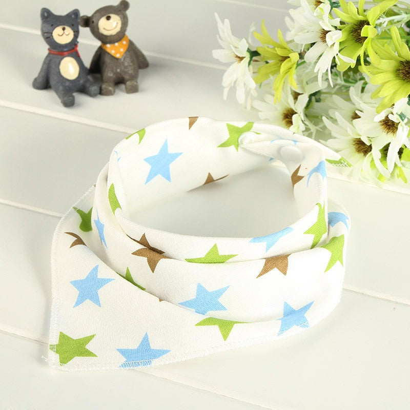 Pack 8 Bandanas Baberos Impermeables Suave Algodón Cute