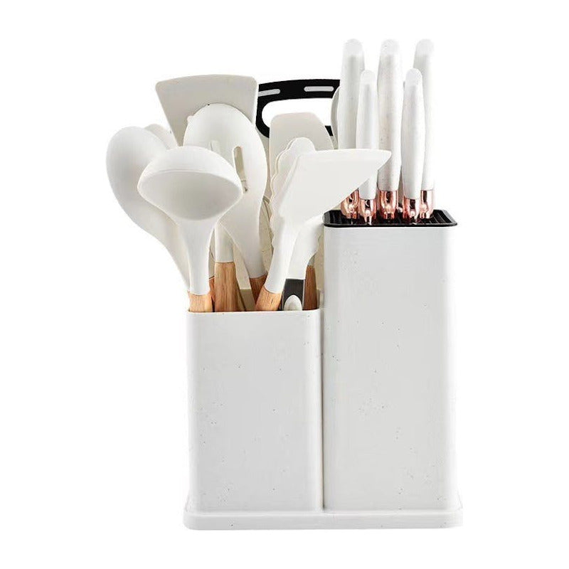 Set 19 Utensilios Cocina Acero Inoxidable Silicona - Norplat