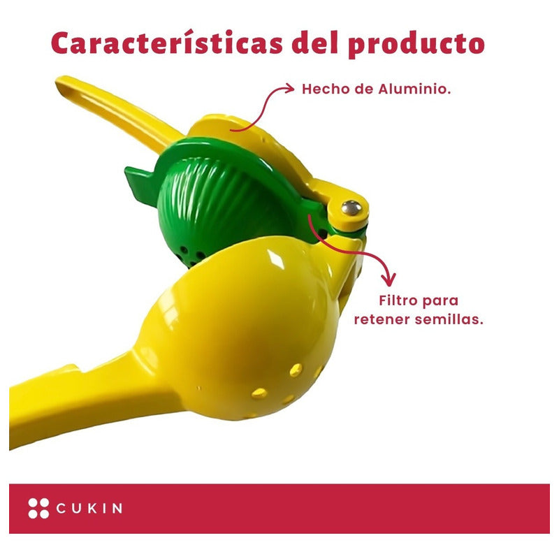 Exprimidor Manual De Aluminio Para Limón - Cukin