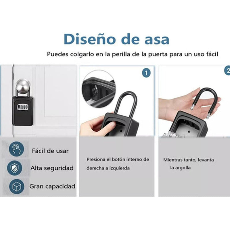 Caja Guarda Llave Con Clave Seguridad Colgante Muro Norplat