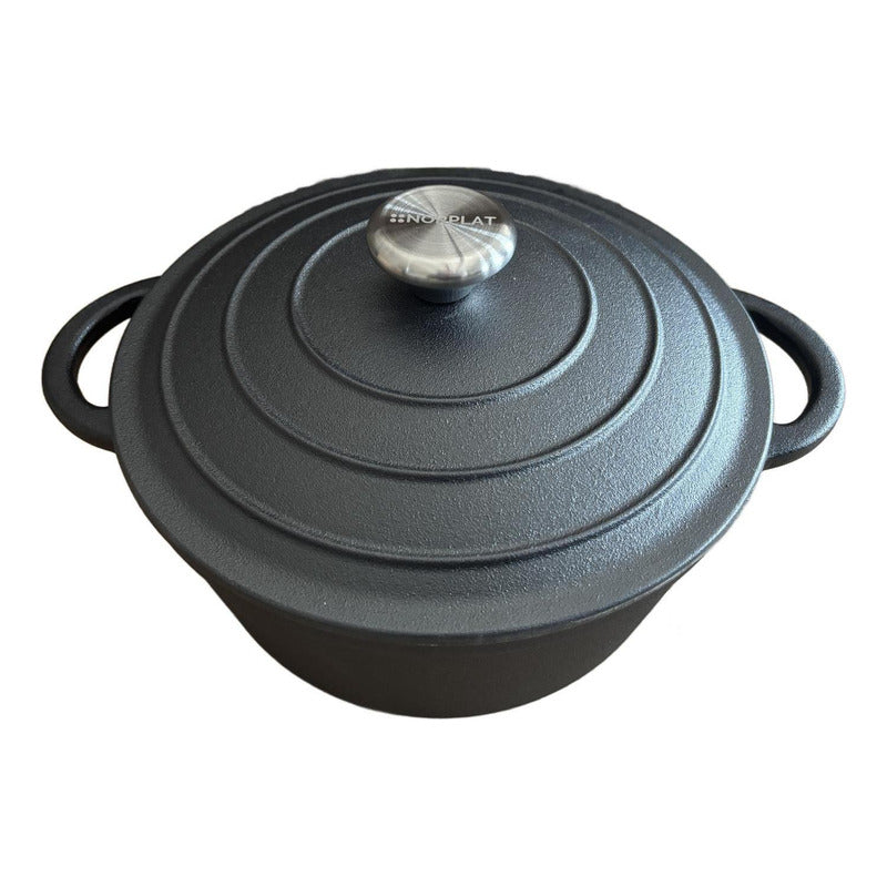 Olla De Hierro Fundido 24 Cm 3.5 Lts - Va Al Horno - Norplat