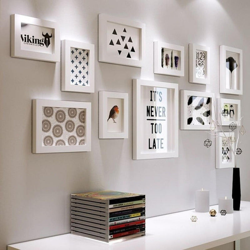 Set 12 Marcos Fotos Decorativo Pared Portaretrato - Norplat