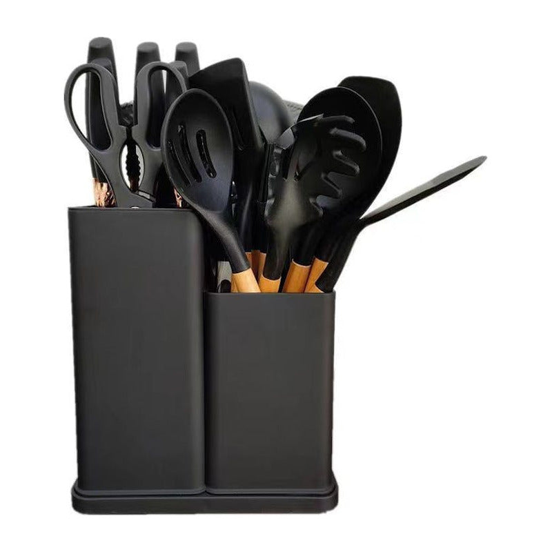 Set 19 Utensilios Cocina Acero Inoxidable Silicona - Norplat
