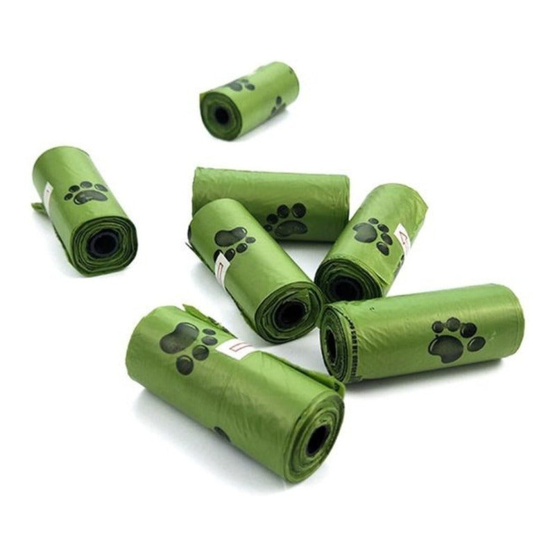 240 Bolsas Biodegradable 16 Rollos Ecologicas Fecas Perro Amarillo