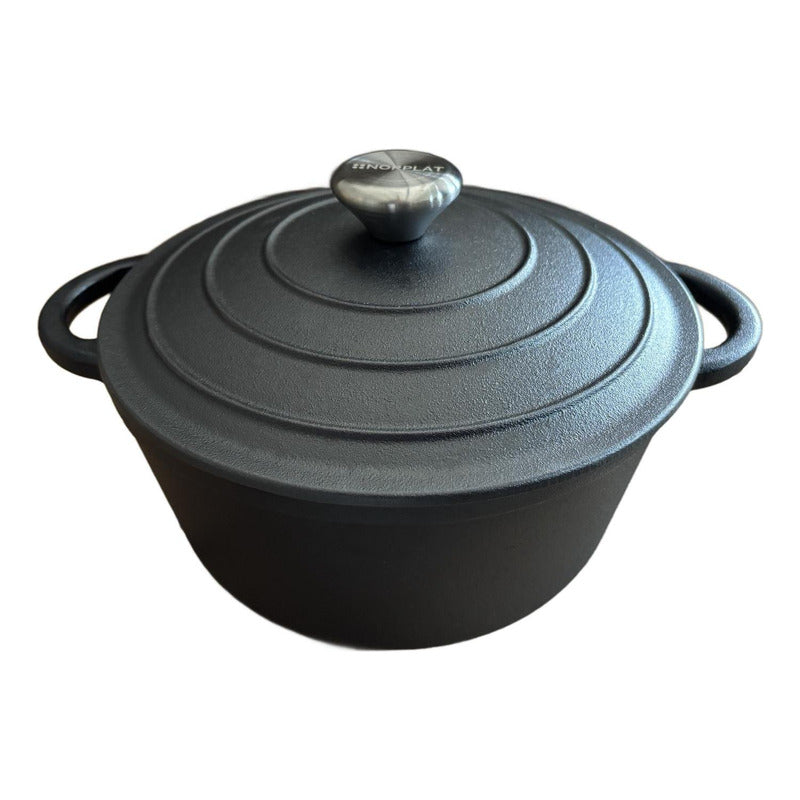 Olla De Hierro Fundido 24 Cm 3.5 Lts - Va Al Horno - Norplat