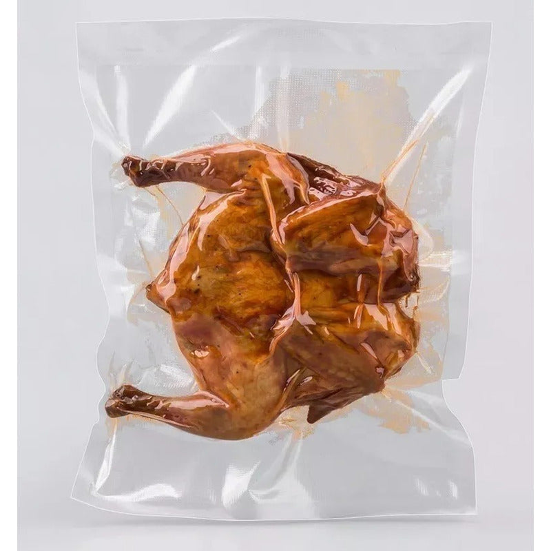 100 Bolsas Sellado Vacío Gofrada 28x35cm Para Sous Vide