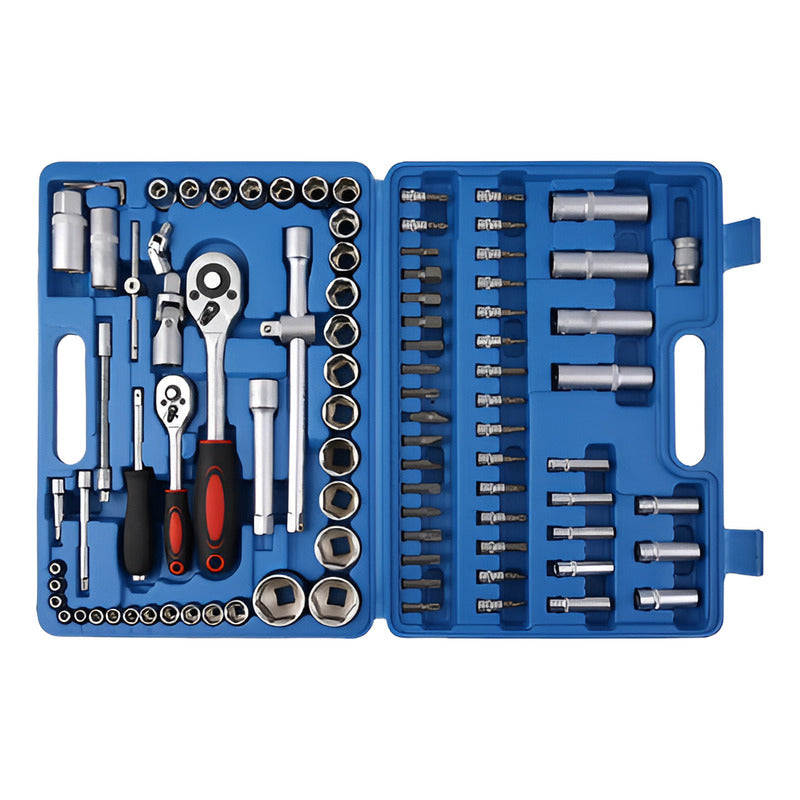 Caja Herramientas Dados Llaves 94 Piezas Acero Crv - Norplat