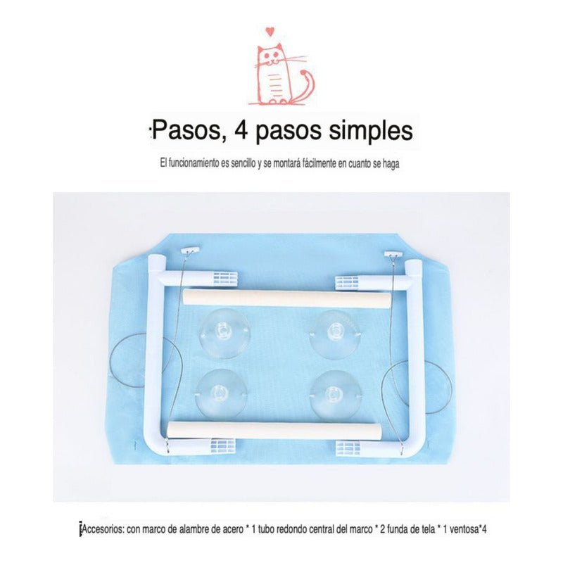 Hamaca Para Gatos Cama De Gato Cama Colgante Ventana - Wuf