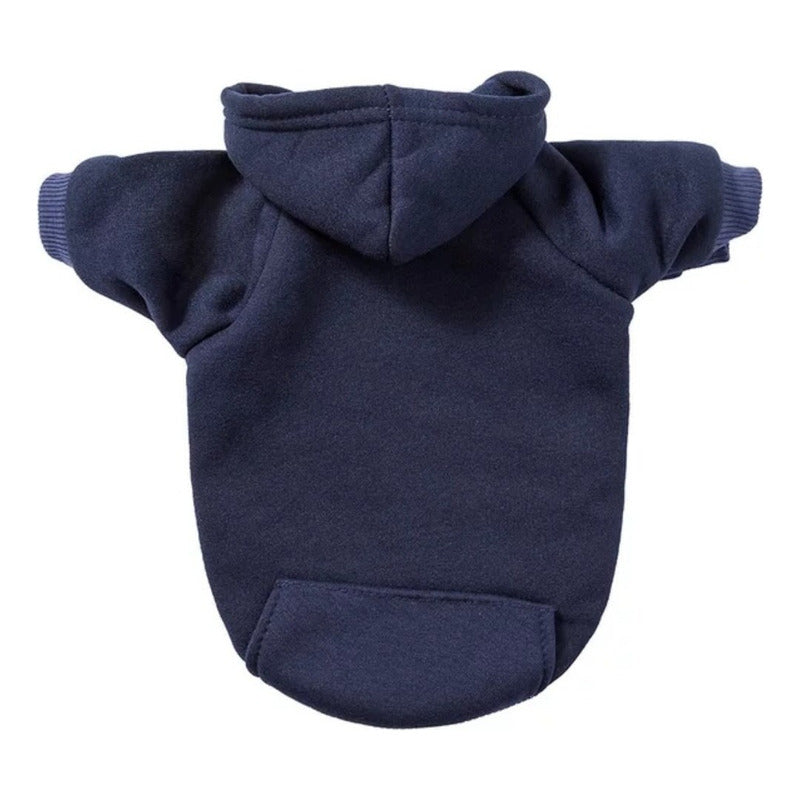 Polerón Con Gorro Ropa Chaleco Perro Abrigo Invierno Norplat Azul 2xl