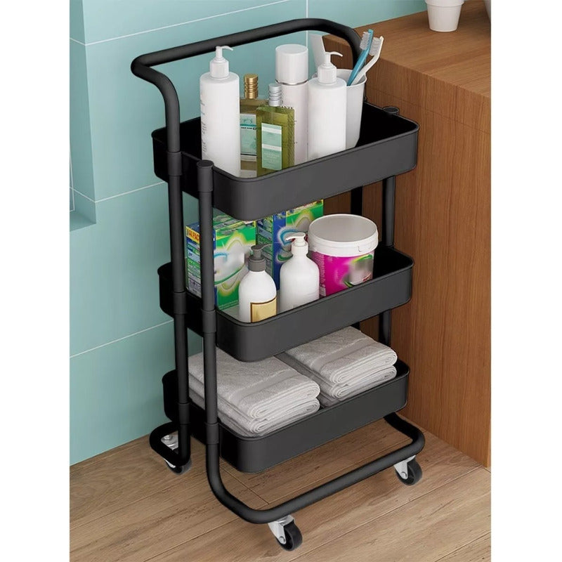 Carro Organizador Mueble Estante De Almacenamiento 3 Niveles