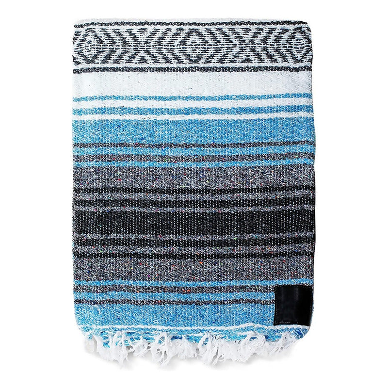 Mantas Mexicanas Hechas A Mano, Manta De Sarape Tejida A Man