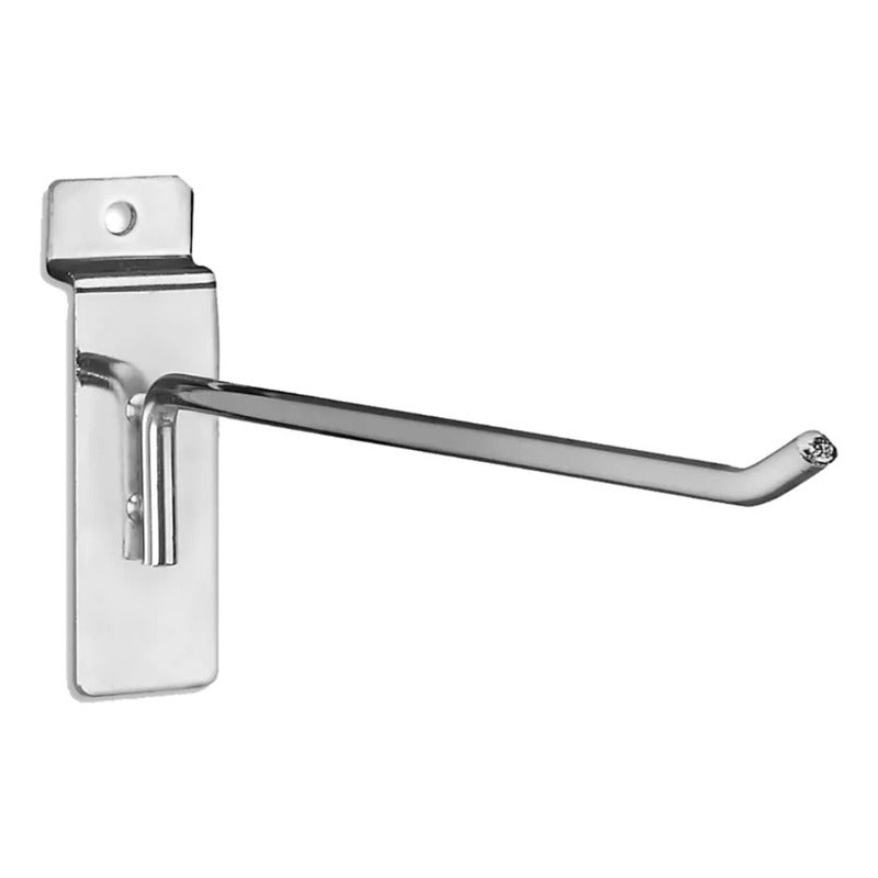 Pack 50 Ganchos Exhibidor 25cm 4mm Panel Ranurado - Norplat