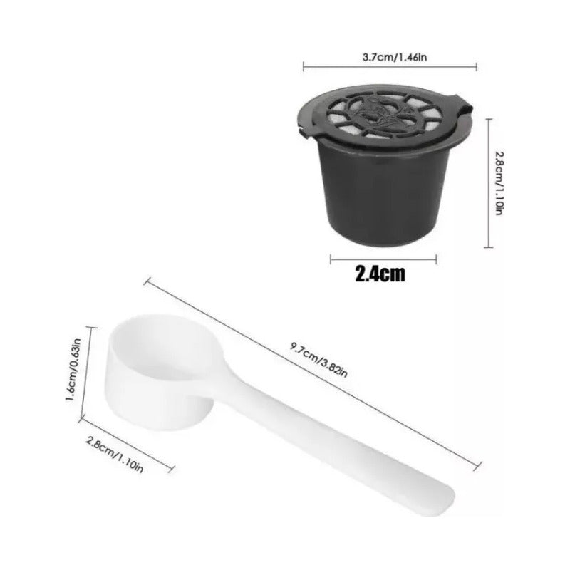 6 Capsulas Cafe Reutilizable Para Cafetera Nespresso Norplat