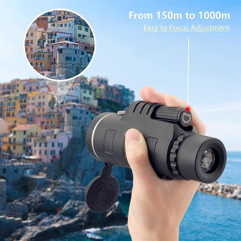 Telescopio Monocular Hd 40x60 Tripode Y Adaptador - Norplat