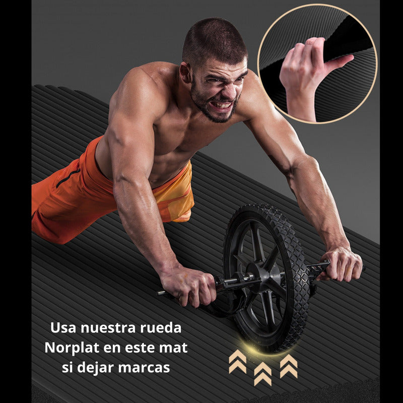 Colchoneta Yoga Mat Pilates 15mm + Bolso Transporte Norplat