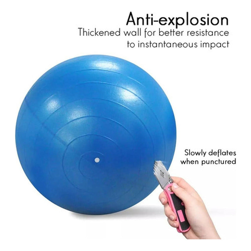 Balón Ovalado Pilates Yoga Tipo Maní 90x45cm Kine - Norplat