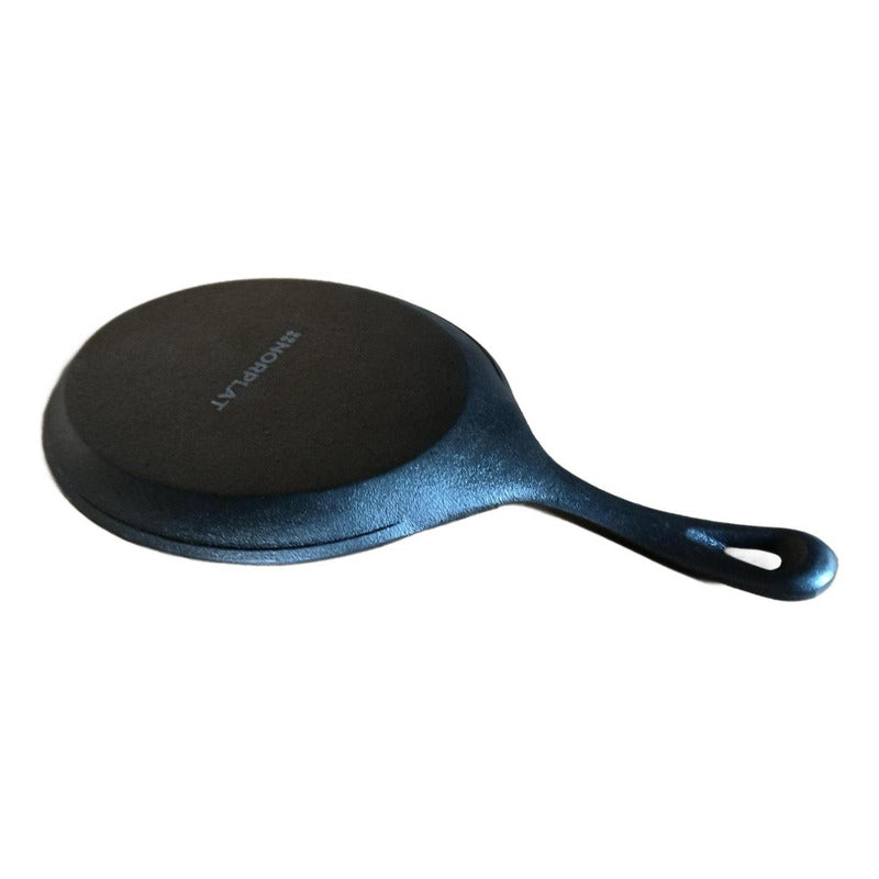 Sarten Hierro Fundido 24.5 Cm Con Base Madera - Norplat