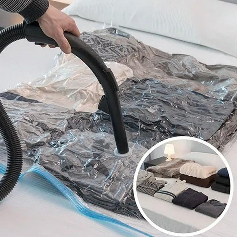 Set 10 Bolsas Al Vacio P/ Ropa Viaje Sellado 90x120 Norplat