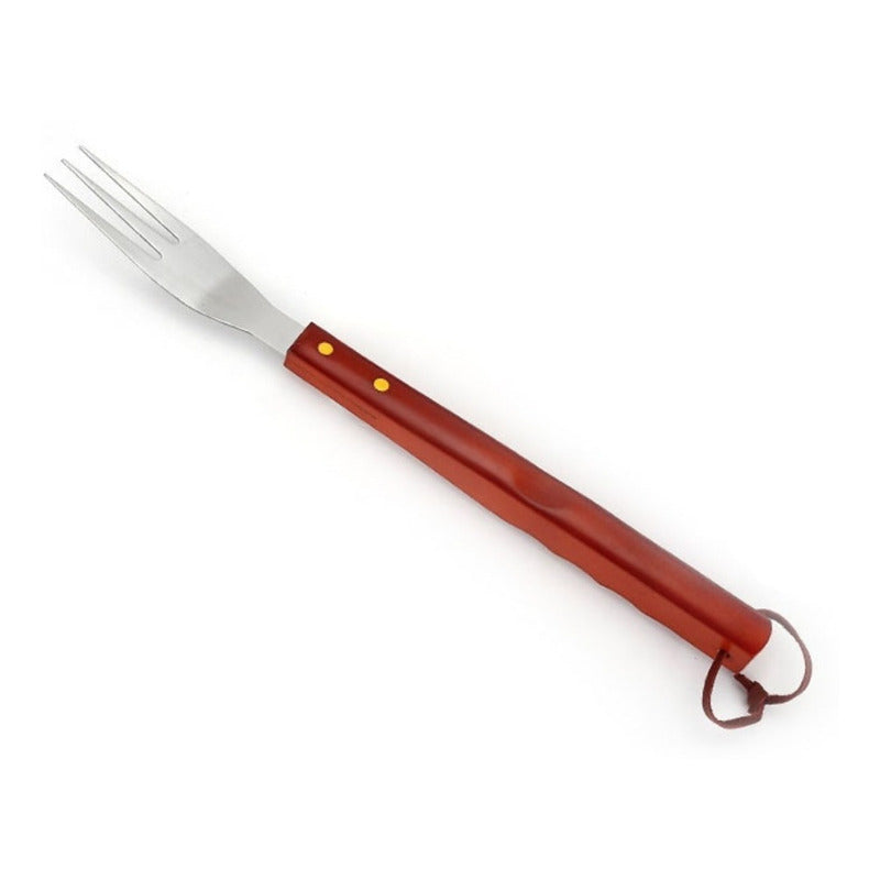 Set Parrillero Para Asado Cuchillo Tenedor Acero Inoxidable