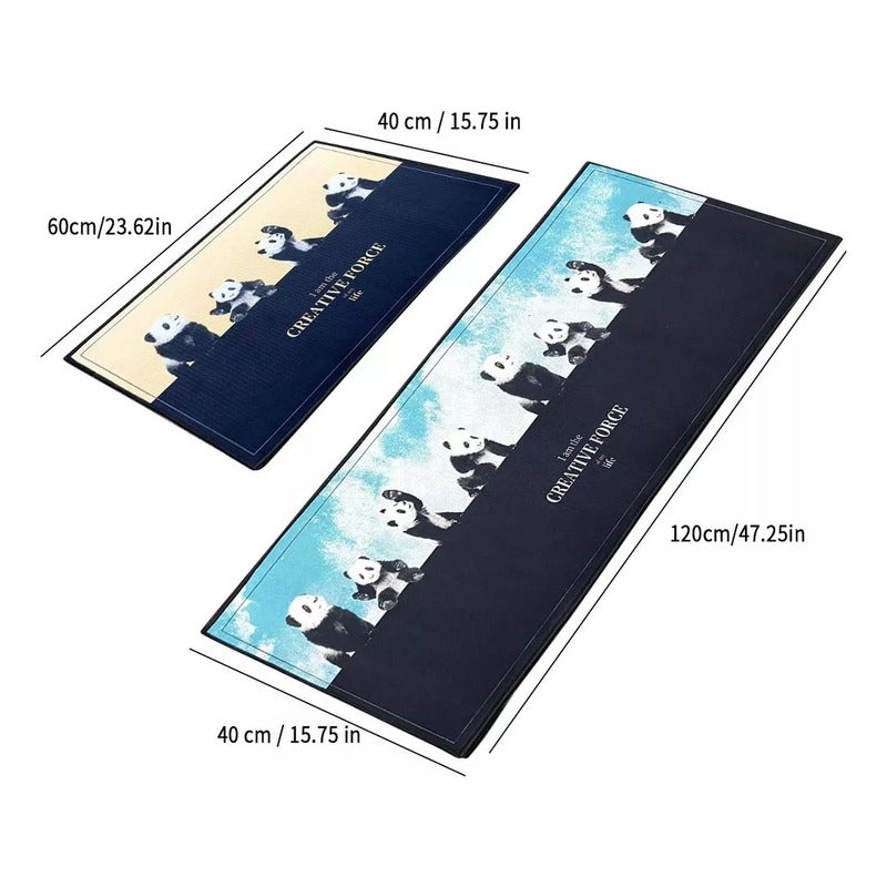 2 Alfombras Cocina Piso Entrada Baño Antideslizante Norplat 14-cf14