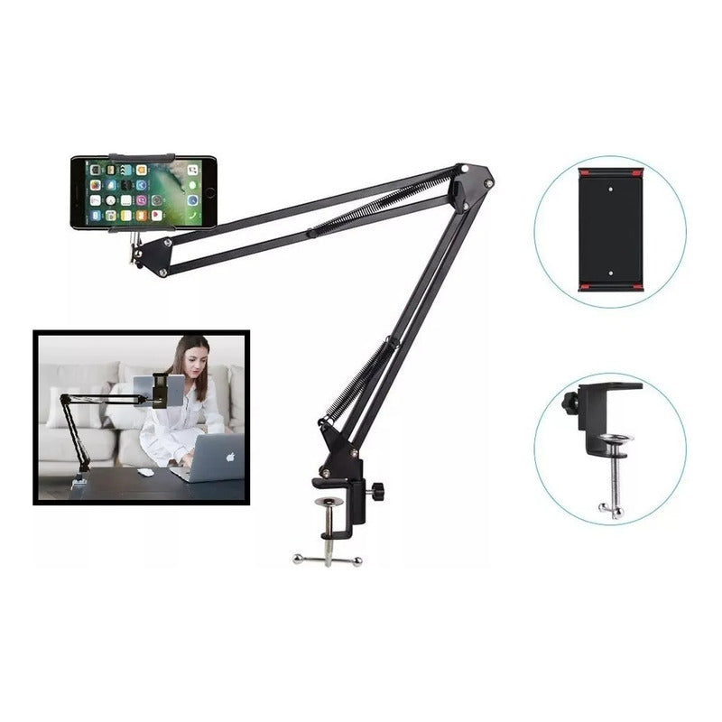 Soporte Celular Escritorio Porta Celular Universal Con Brazo