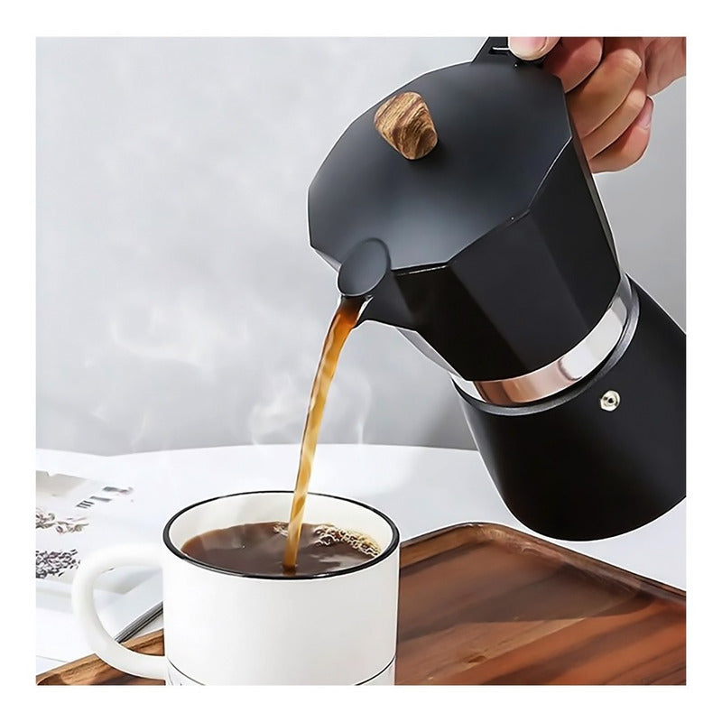 Cafetera Espresso Italiana De Diseño Premium 6 Tazas Cukin