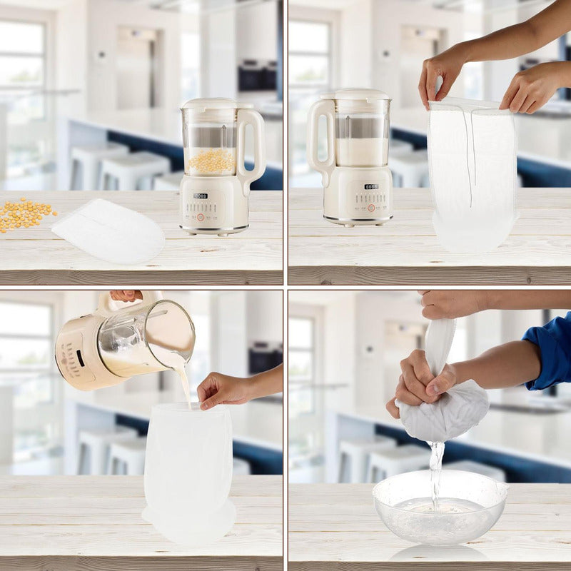 Set 3 Bolsas Para Filtrar Leche Vegetal Malla Fina - Norplat