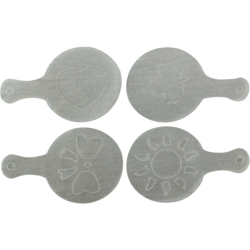 Pack X16 Plantillas Para Decorar Pan (stencils) - Cukin