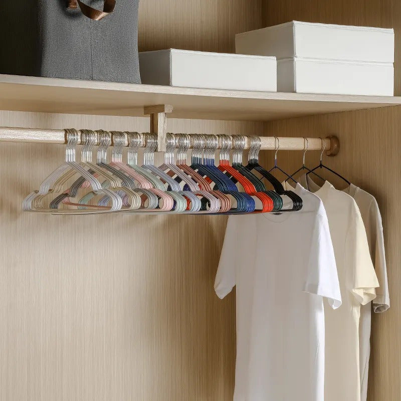 Ganchos Colgadores De Ropa Set 10u Antideslizante Engomados