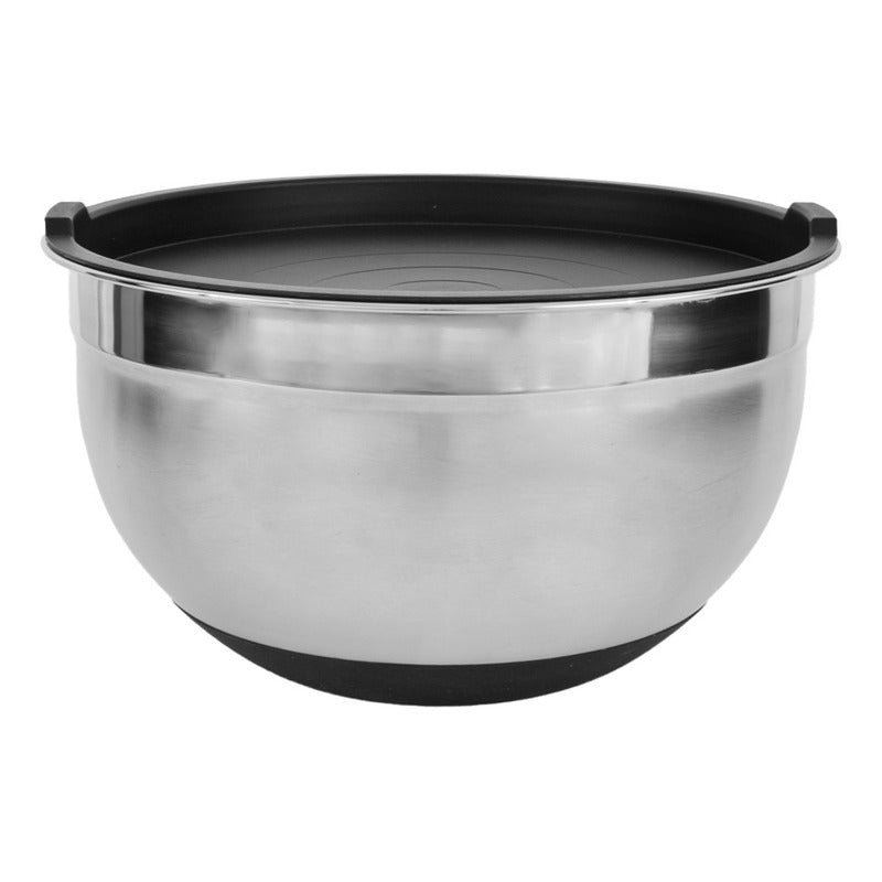 Set 3 Bowls Con Tapa Acero Inoxidable Antideslizante Norplat