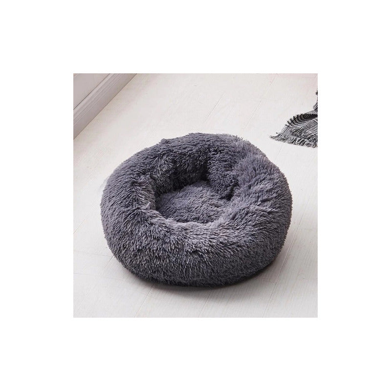 Cama Mascotas Antiestrés Peluda Perros Gatos 50 Cm - Norplat