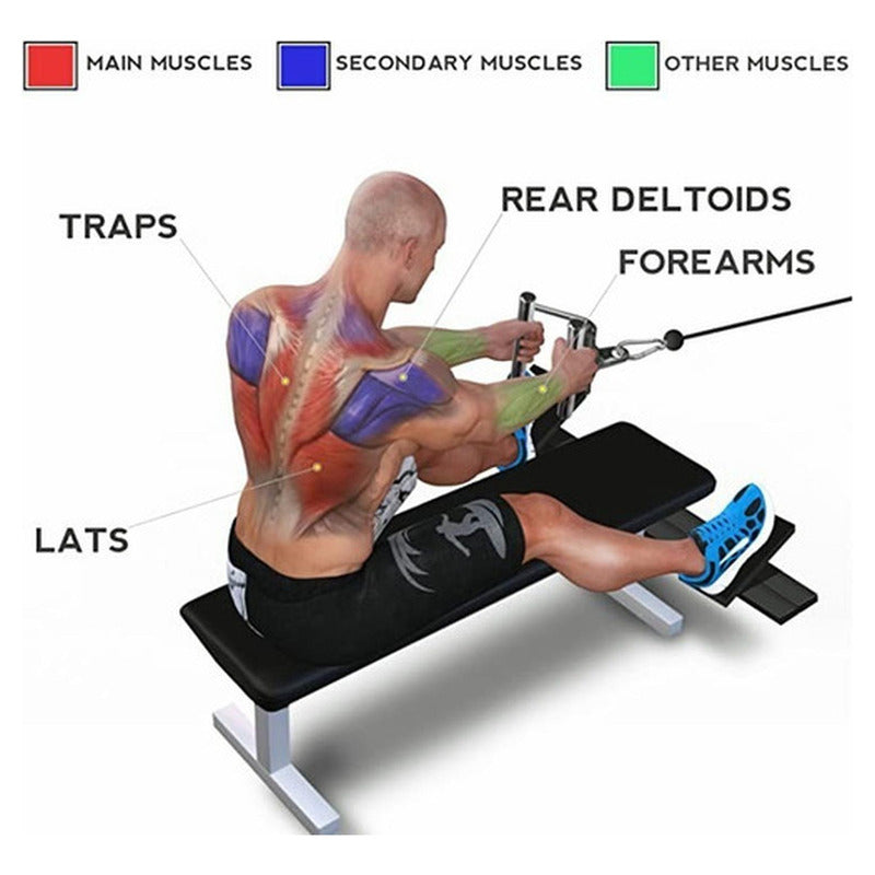 Agarre Neutro Polea De Acero Norplat Accesorio Entrenamiento