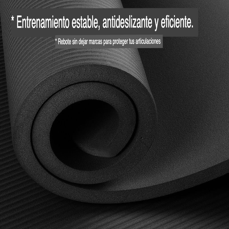 Colchoneta Yoga Mat Pilates 15mm + Bolso Transporte Norplat