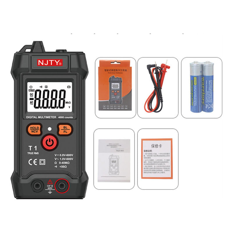 Tester Multimetro Digital Amperaje Voltaje Ohms 600v Norplat