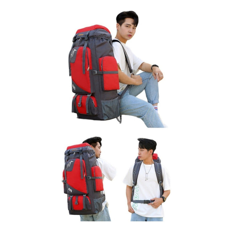 Mochila Impermeable Norplat 90l Para Camping Trekking Viajes